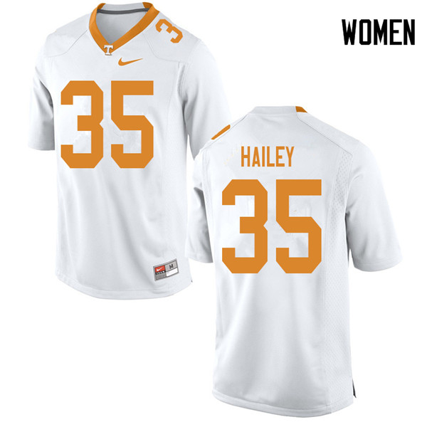 Women #35 Ramsey Hailey Tennessee Volunteers College Football Jerseys Sale-White